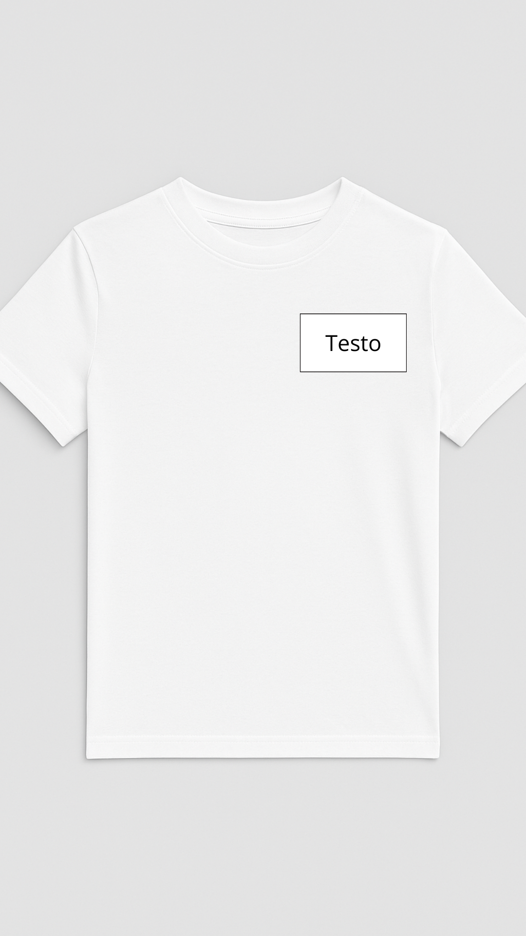 T-SHIRT RICAMO FRASE + IMMAGINE